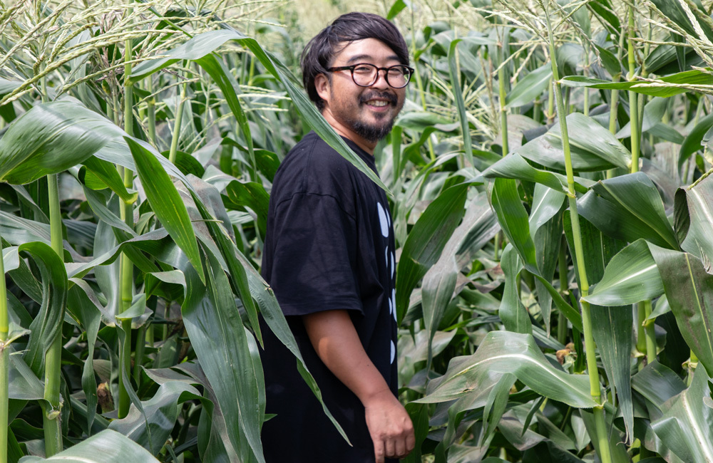 郷のきみ生産者の中平将義さん
