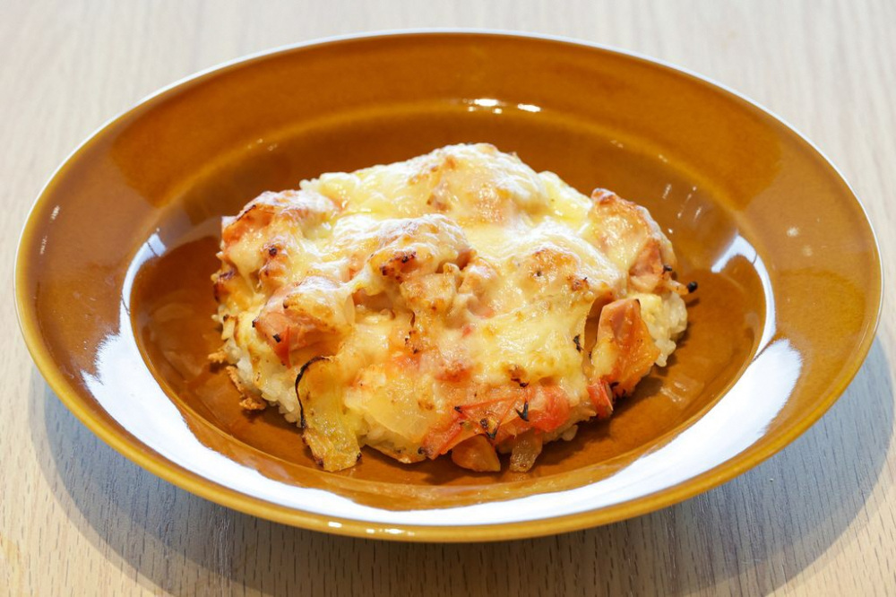 生しょうゆ糀のチキントマトドリア