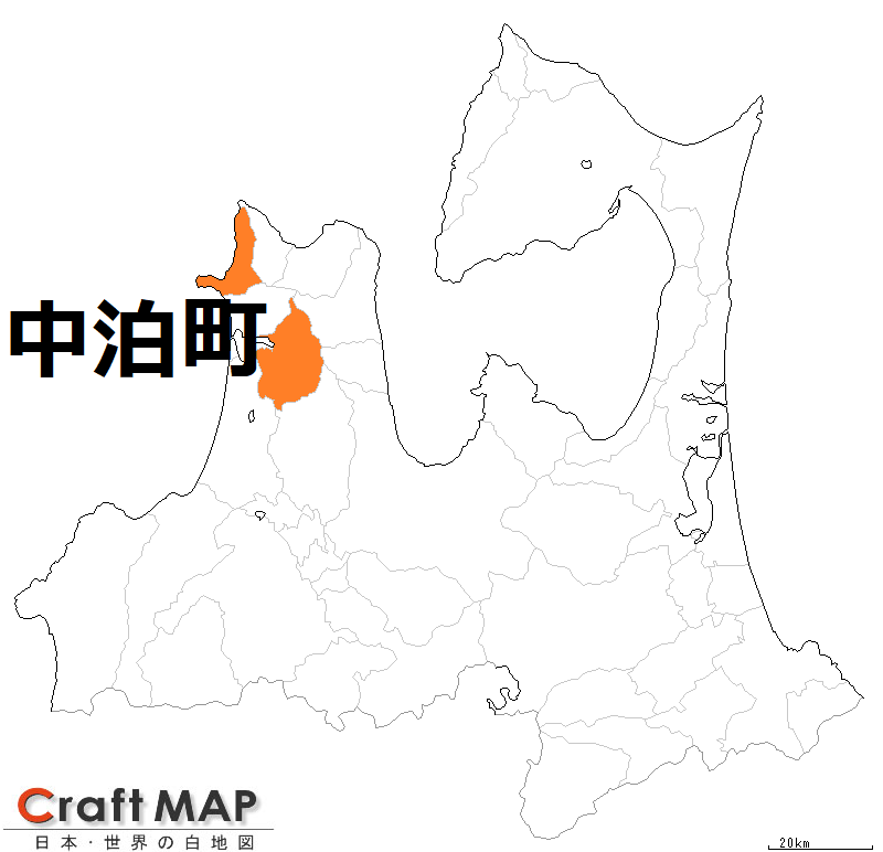 中泊町　地図