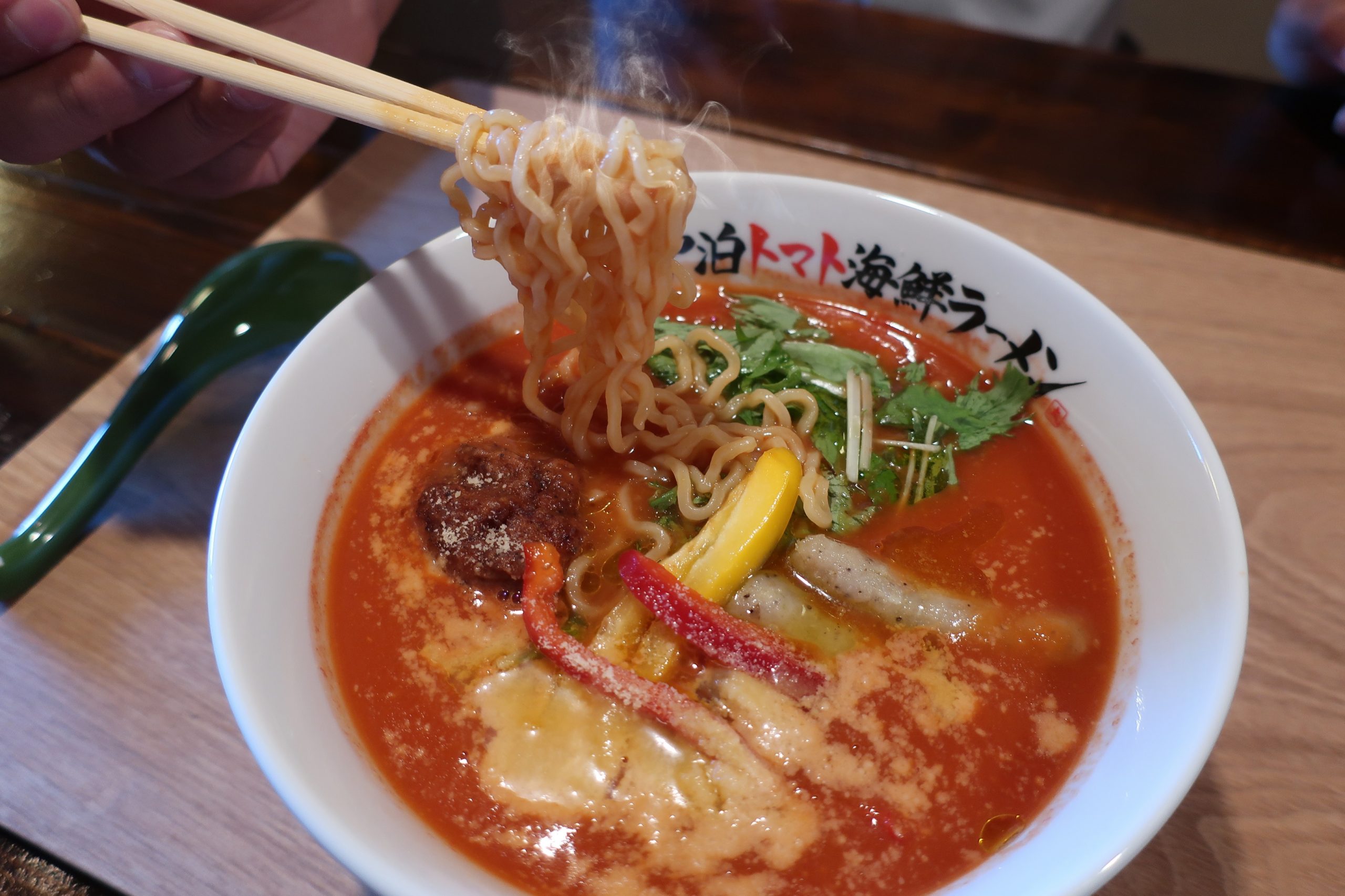あおもりご当地食めぐり 奥津軽食のエリア 中泊トマト海鮮ラーメン 